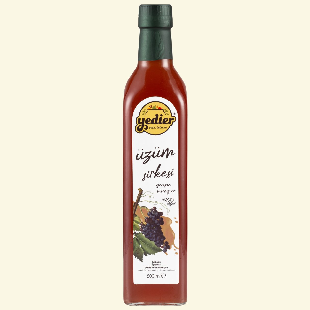 Üzüm Sirkesi (Yedier) 500 ml.
