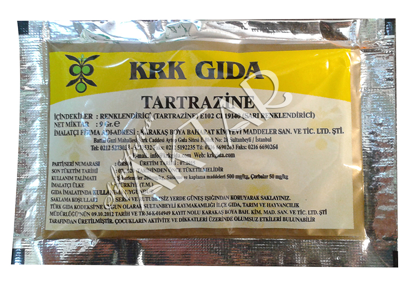 Krk Toz Gıda Boyası 9 gr. (Sarı)