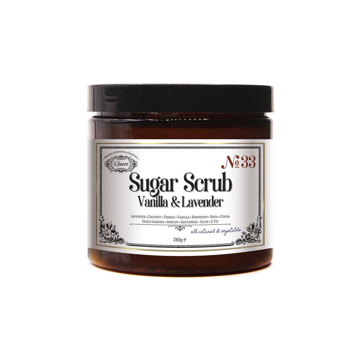 Rosece Şeker Scrub / Vanilya ve Lavanta 260 gr.