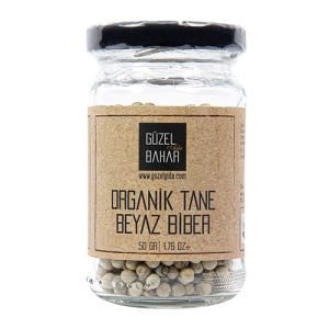 Güzel Bahar Organik Beyaz Biber Tane 50 gr.