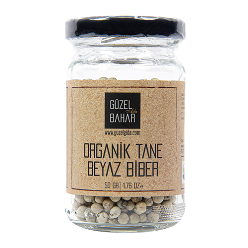 Güzel Bahar Organik Beyaz Biber Tane 50 gr.