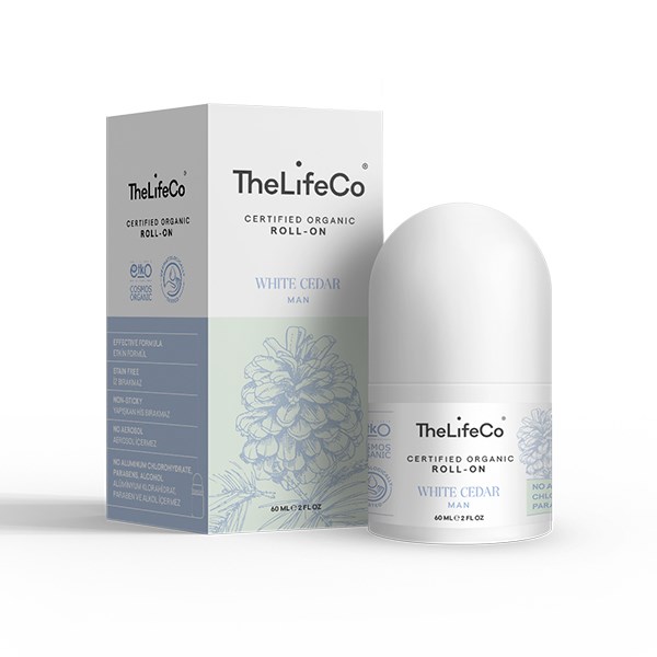 TheLifeCo Organik Roll-on Deodorant White Cedar (Men) 60 ml.