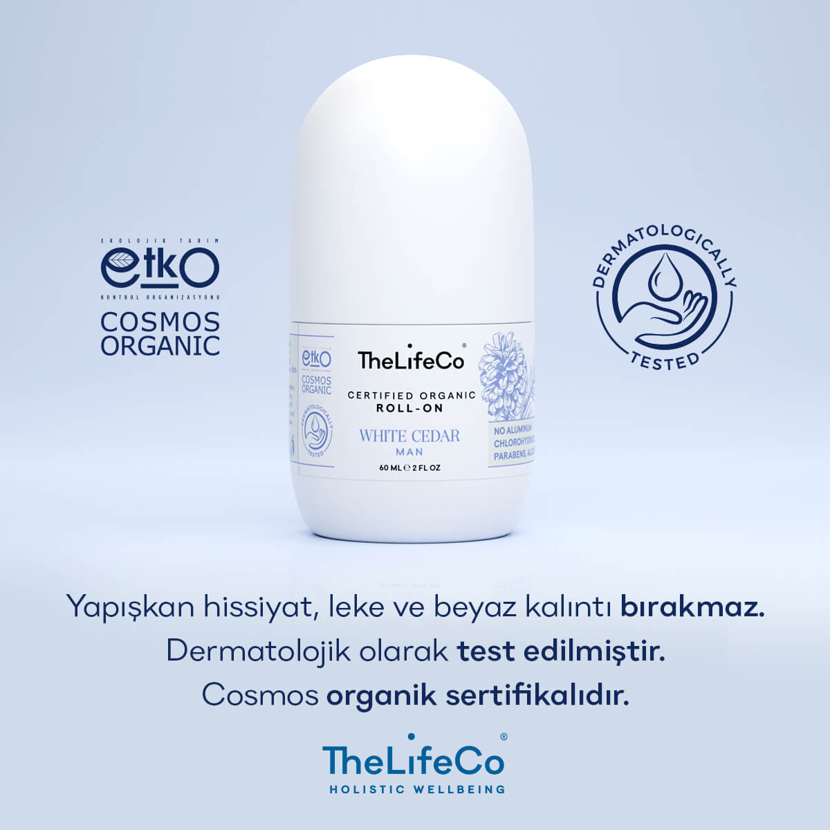 TheLifeCo Organik Roll-on Deodorant White Cedar (Men) 60 ml. - Görsel 4