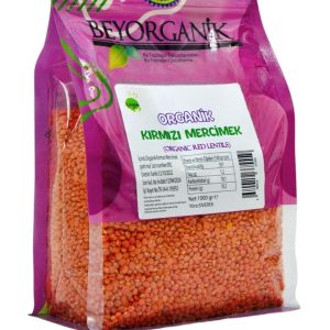 Beyorganik Organik Kırmızı Mercimek 1 kg.