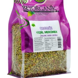 Beyorganik Organik Yeşil Mercimek 1 kg.