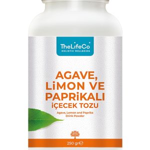 TheLifeCo Agave Limon ve Paprikalı İçecek Tozu 250 gr.