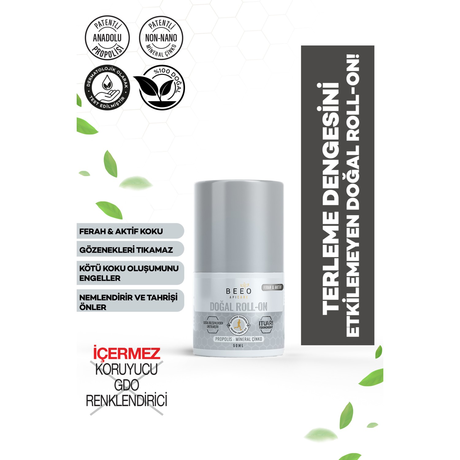 Beeo Roll-on Erkek 50 ml. - Görsel 2