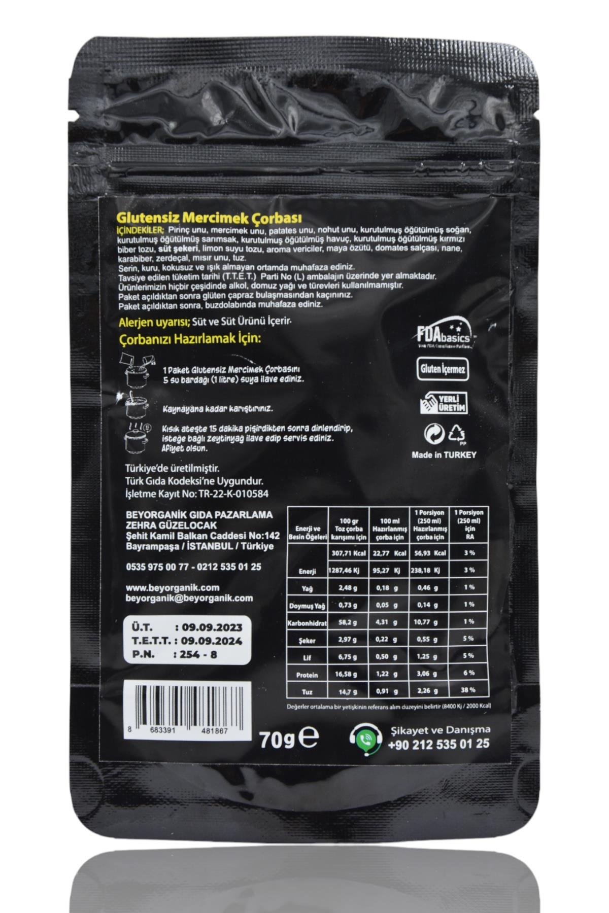 Beygurme Glutensiz Mercimek Çorbası 70 gr. - Görsel 2