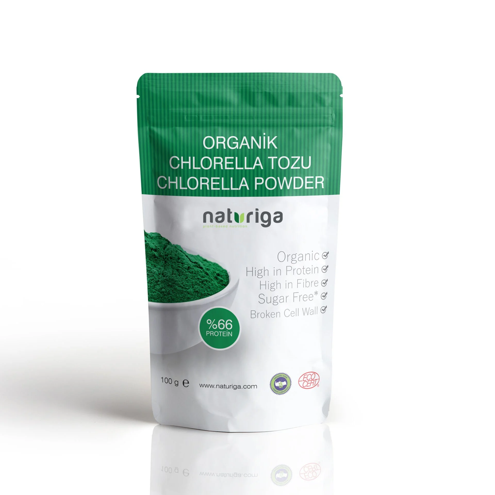 Naturiga Organik Klorella Tozu 100gr.