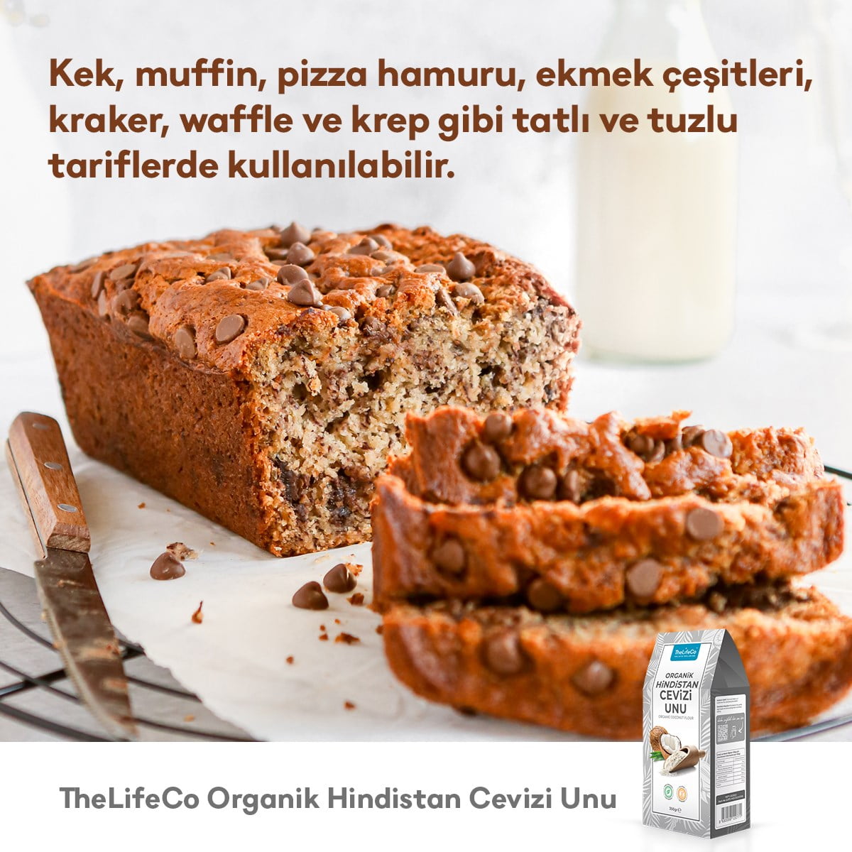 TheLifeCo Organik Hindistan Cevizi Unu 350 gr. - Görsel 4