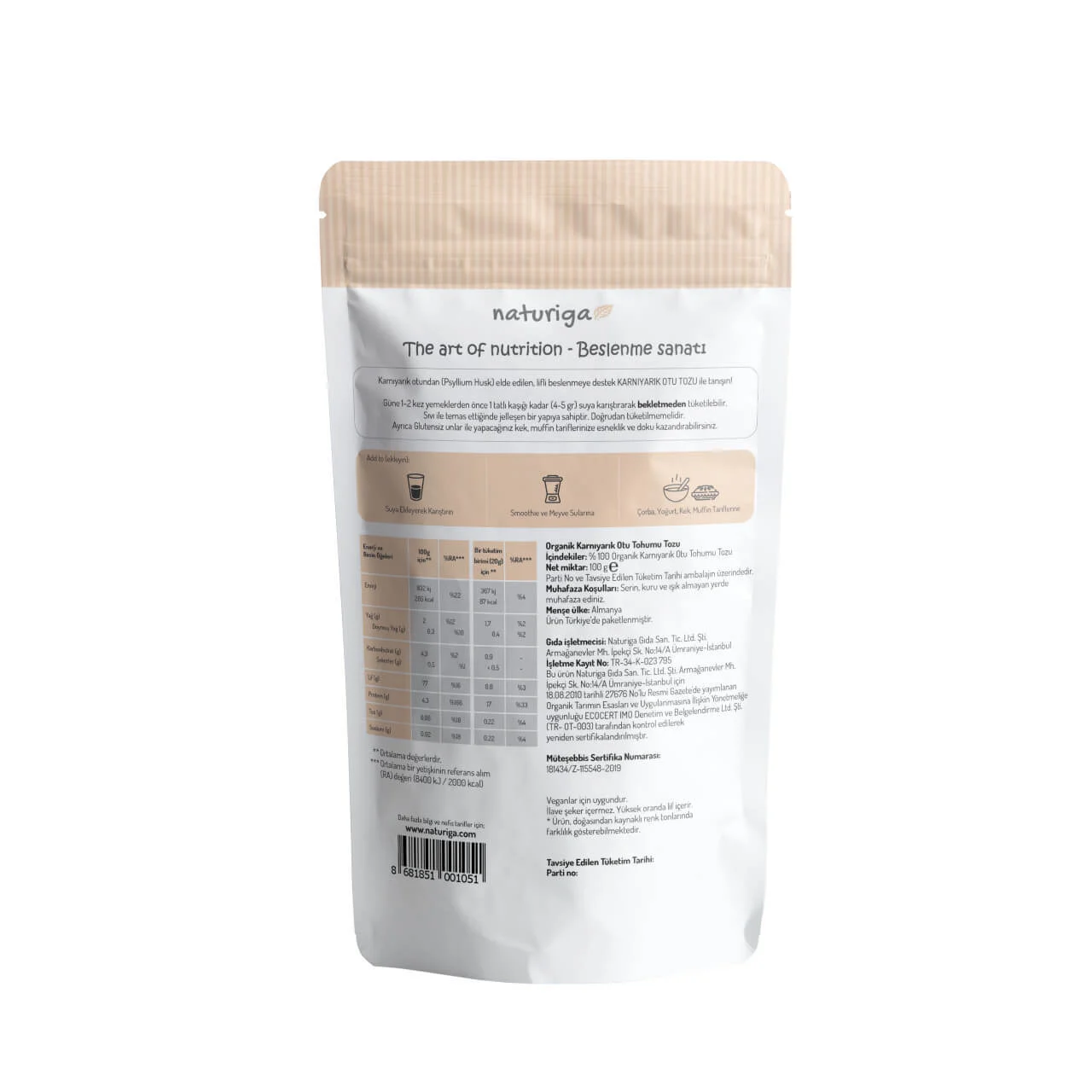 Naturiga Karnıyarık Otu Tozu 100 gr. - Görsel 2