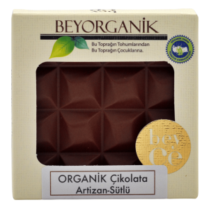 Beyorganik Organik Çikolata Artizan Sütlü 40 gr.