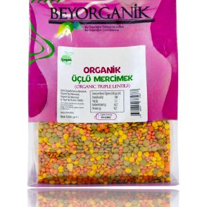 Beyorganik Organik Üçlü Mercimek 1 kg.
