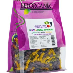 Beyorganik Sebzeli Burgu Makarna 480 gr.