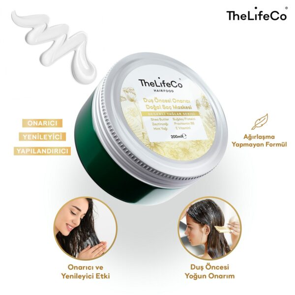 TheLifeCo HairFood Saç Maskesi 200 ml.