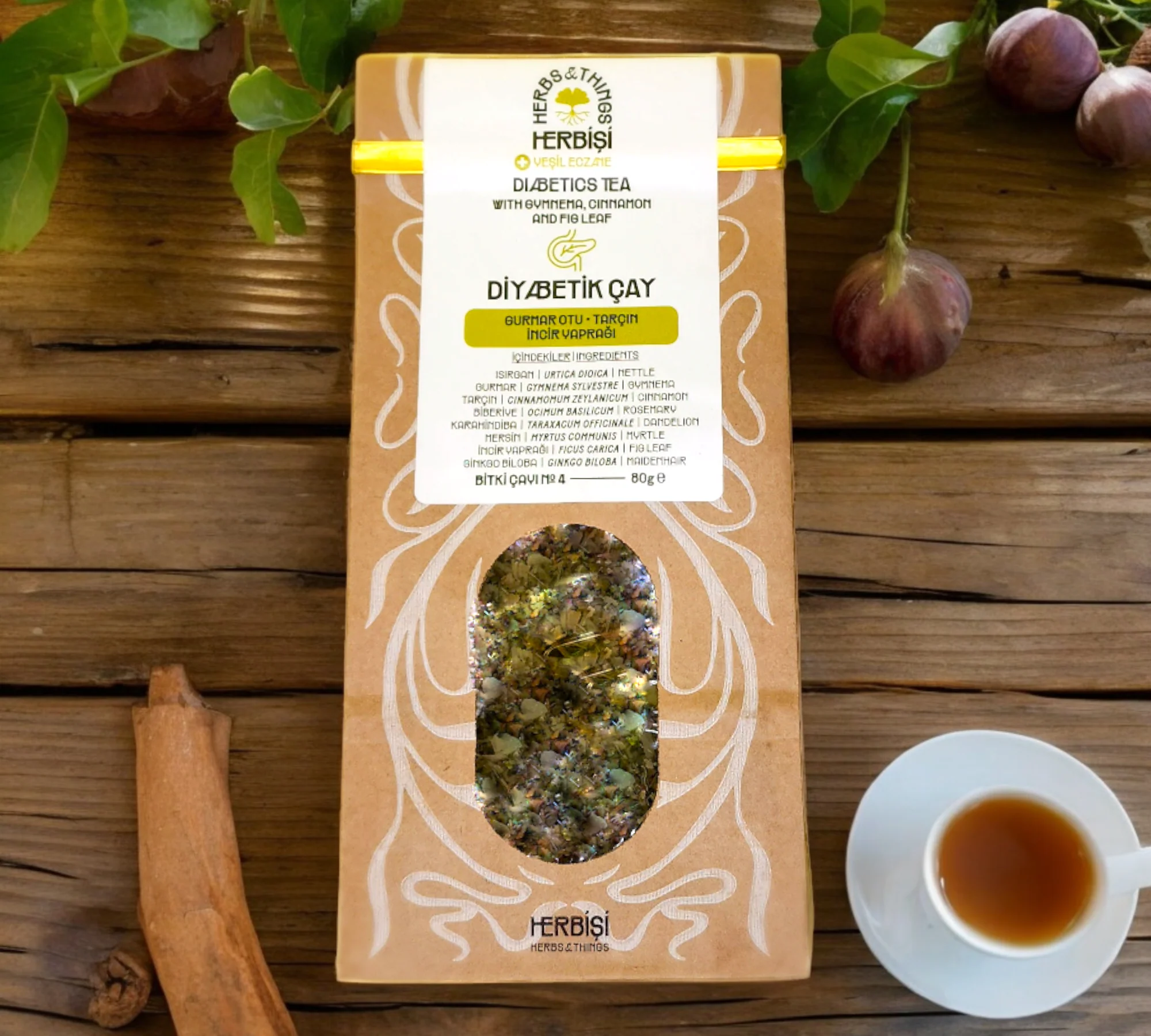 Herbişi Gimneya ve Tarçınlı Çay (diabetik) 80 gr.