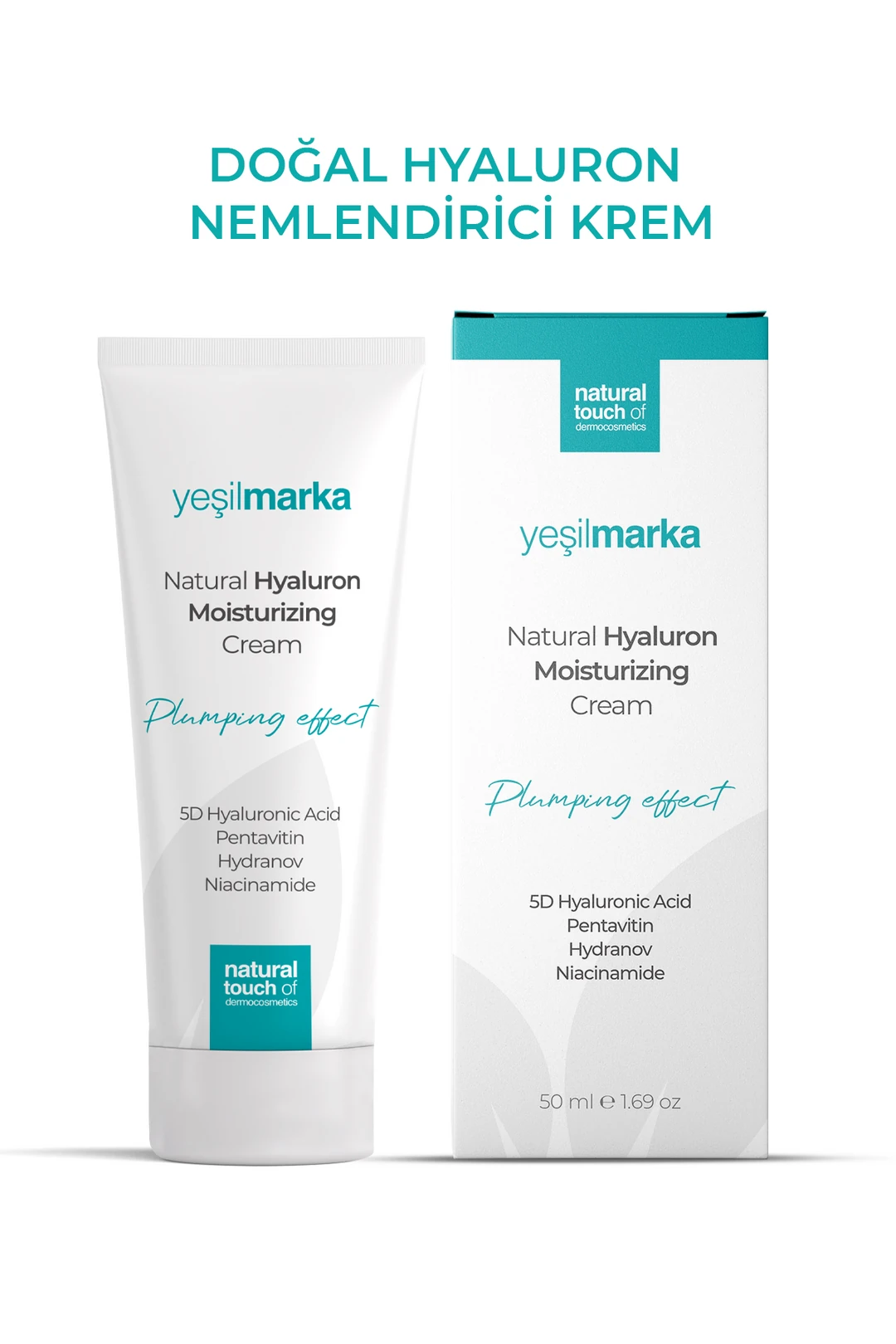 Yeşilmarka Doğal Hyaluron Nemlendirici Krem 50 ml. - Görsel 2