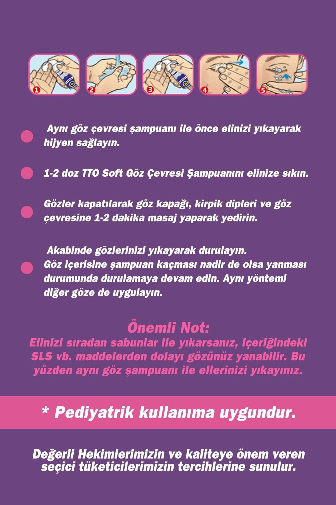 TTO Soft Göz Çevresi Şampuanı 125 ml. - Görsel 3