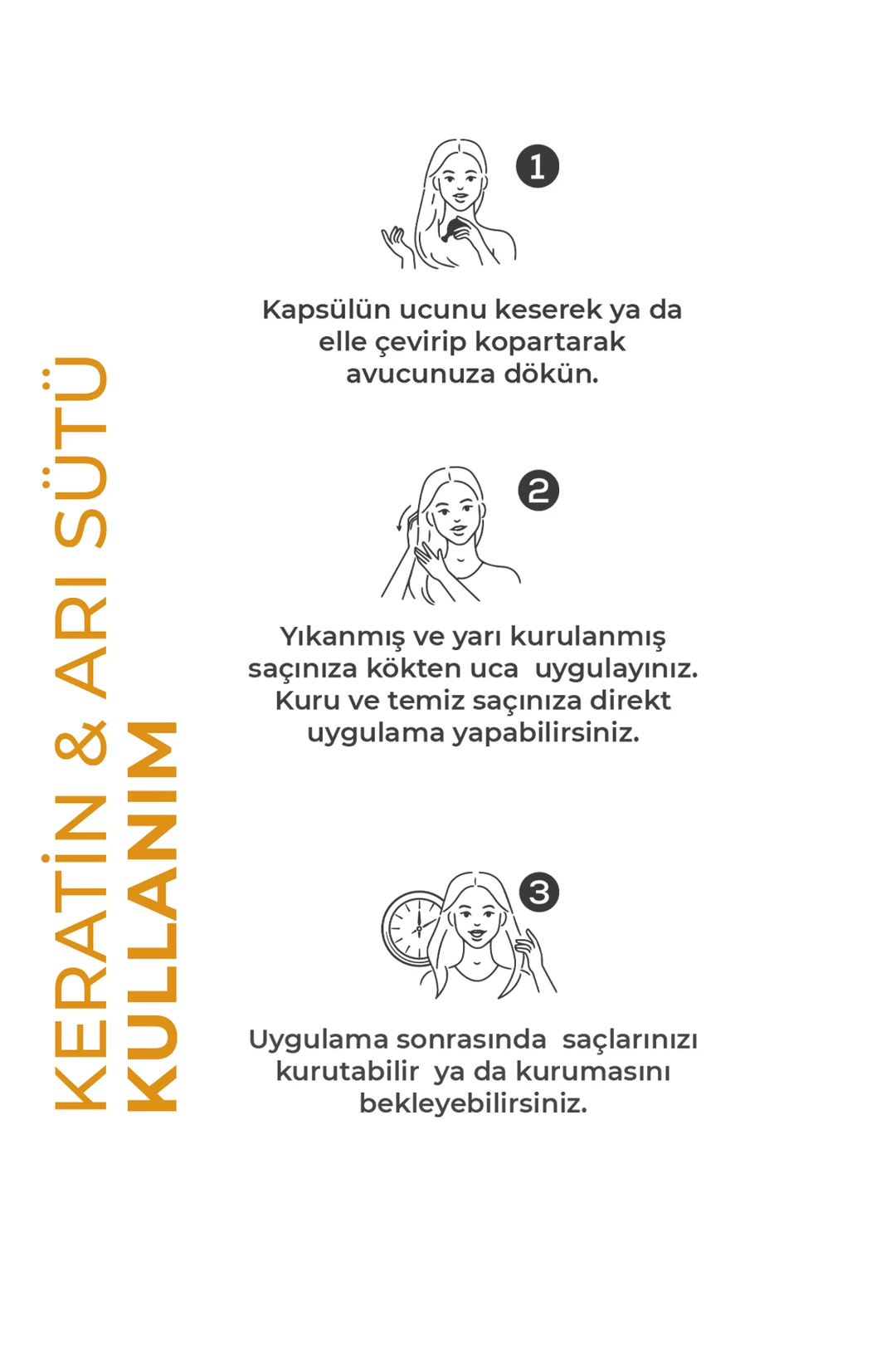 Yeşilmarka Saç Vitamini - Keratin Oil & Royal Jelly (30 Kapsül) 15 ml. - Görsel 3