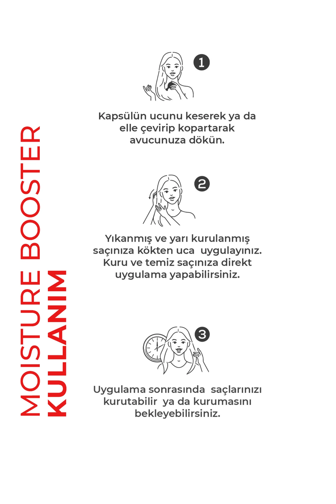 Yeşilmarka Saç Vitamini - Moisture Booster (30 Kapsül) 15 ml. - Görsel 3