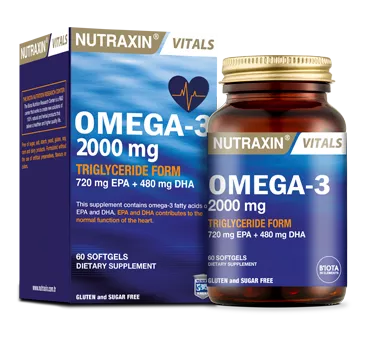 Nutraxin Omega 3 Balık Yağı (60 yumuşak kapsül)