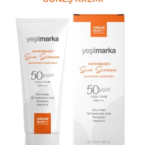 Yeşilmarka Su Bazlı Nemlendirici Güneş Kremi 50 Faktör (SPF) 50 ml.