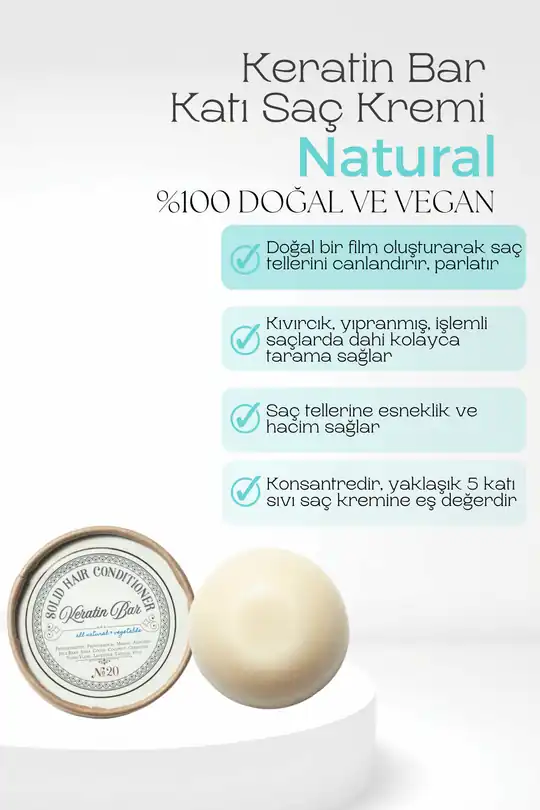 Rosece Katı Saç Kremi Keratin Bar 100 gr. - Görsel 2
