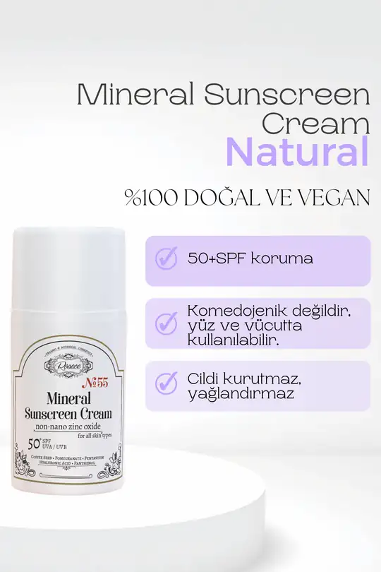 Rosece Mineral Güneş Kremi 50+ SPF 50 ml. - Görsel 2